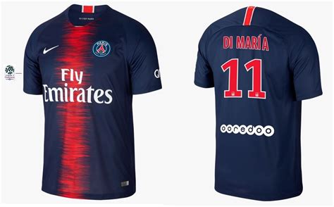 Trikot Nike Paris Saint Germain 2018 2019 Home L1 Di Maria 11 I Heim