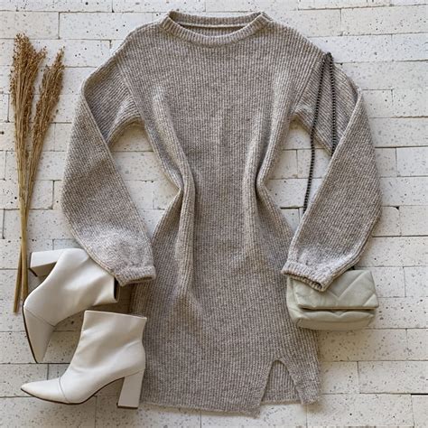 VESTIDO TRICO MOUSSE MANGA LONGA PREMIUM NUDE Dondoca Moda Feminina