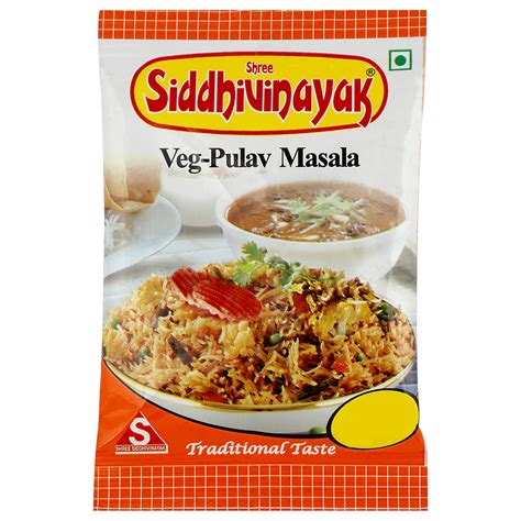 Shree Siddhivinayak Veg Pulav Masala Packaging Size 10 G At Best