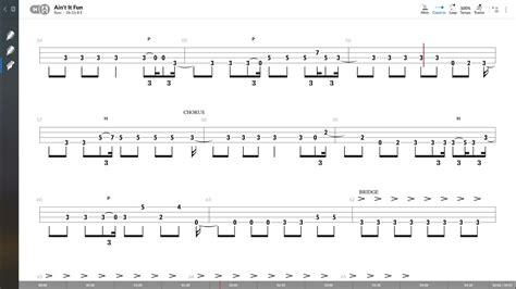 Paramore Ain T It Fun Bass Tab Play Along Youtube