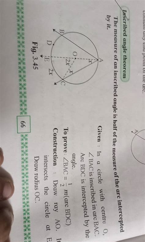 Inscribed Angle Theorem The Measure Of An Inscribed Angle Is Half Of The