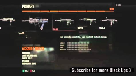 Black Ops 2 Create A Class All Guns Scorestreaks Perks Attachments