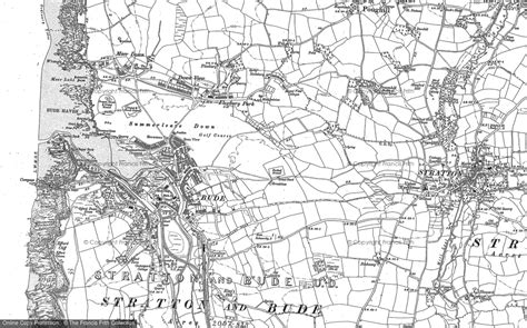 maps  bude cornwall francis frith