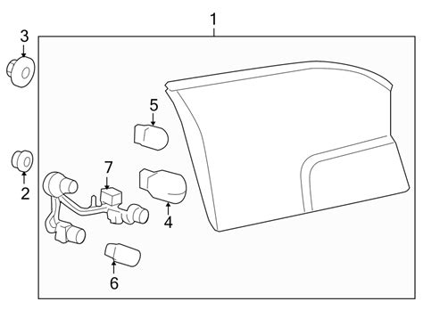 Gmc Terrain Back Up Light Assembly On Lift Gate On 20845444 Gm