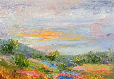 Sheri Jones Daily Painting Journal Sunrise At Rough Creek By Sheri Jones