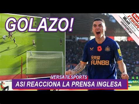 ASI REACCIONA PRENSA INGLESA A GOLAZO De MIGUEL ALMIRON SOUTHAMPTON Vs