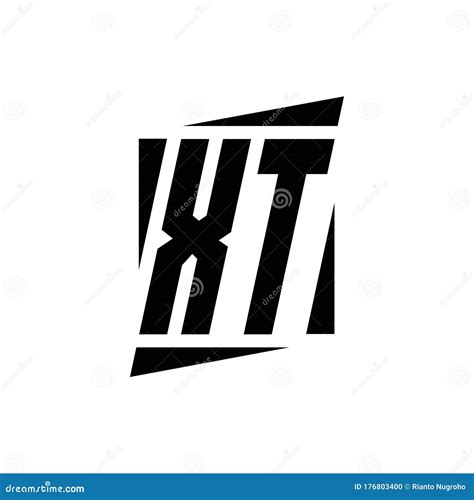 XT Logo Monogram With Modern Style Concept Design Template Stock