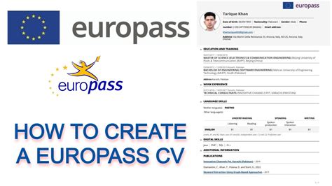 How To Create A Europass Cv Step By Step Process Youtube