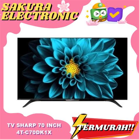 Jual TV SHARP 70 INCH 4T C70DK1X SMART TV LED 4K ULTRA HDR 4T C70DK1X