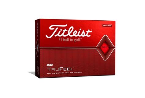 Titleist Trufeel Red Golf Balls 12 Balls Golfonline