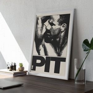 The PIT Bar Poster Gay Fetish Club Vintage Unframed Wall Art BDSM Leather Club Room Decor