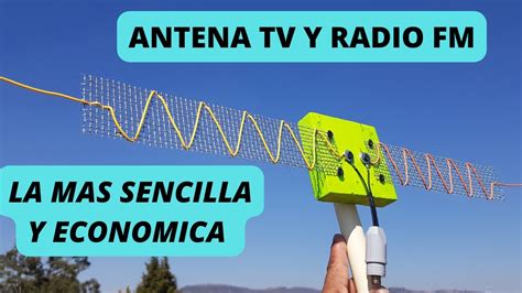 Antena Tv Y Radio Fm Dipolos Zig Zag Sencilla Y Economica Ya No