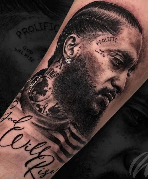 Best 30 Nipsey Hussle Tattoos And Tattoo Ideas NSF Music Magazine