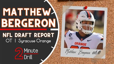 Welcome To Atlanta Matthew Bergeron 2023 NFL Draft Report Scouting