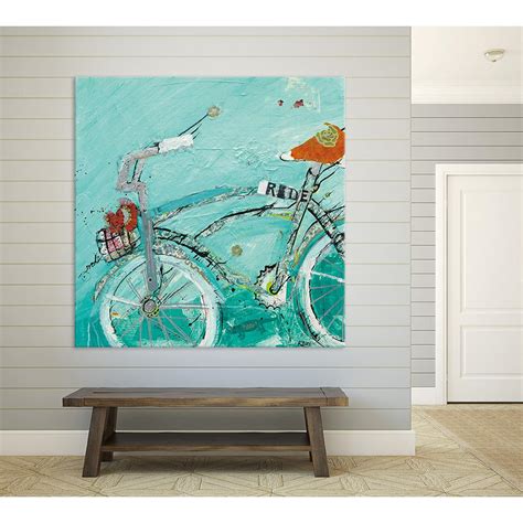 Clicart 72 in. x 72 in. "Ride" by Kellie Day Printed Framed Canvas Wall ...