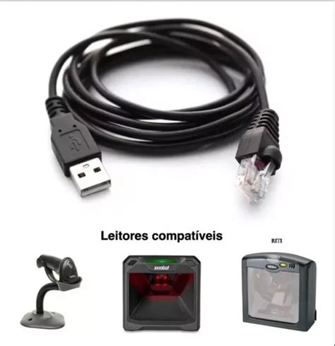 Cabo Usb Leitor Symbol Motorolazebra Ls 22087708 Parcelamento Sem