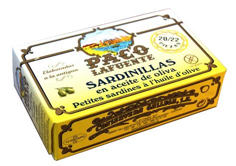 Petites Sardines L Huile D Olive Paco Lafuente Nouvelle