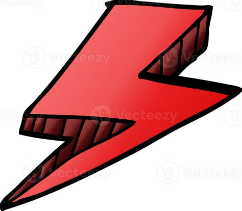 Cartoon Doodle Lightning Bolt 45205073 Png