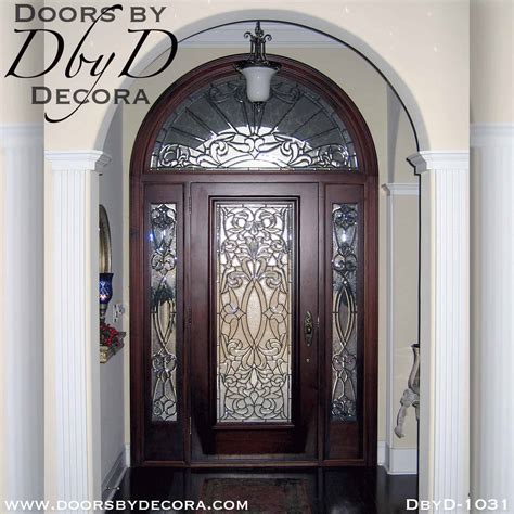 Custom Estate Leaded Glass Exterior Entry Solid Wood Doors By Decora