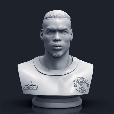 Archivo Stl Busto Imprimible En D De Paul Pogba Objeto Para