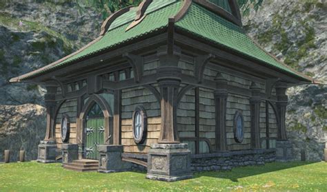 Glade Cottage Wall Composite Ffxiv Housing Exterior