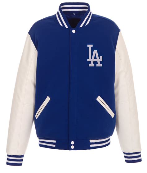 Los Angeles Dodgers Royal And White Varsity Jacket Jackets Creator