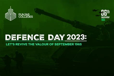 Defence Day 2023: Let's Revive the Valour of September 1965 | Punjab ...