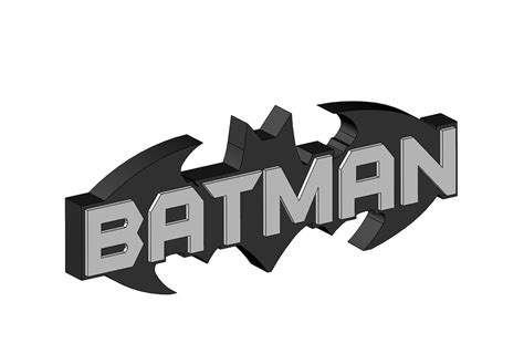 3D file BATMAN logo 🦸‍♂️ ・3D print model to download・Cults