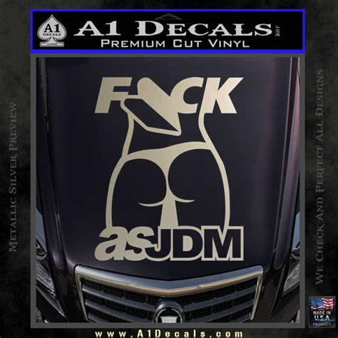 Fuck As JDM Decal Sticker Ass A1 Decals