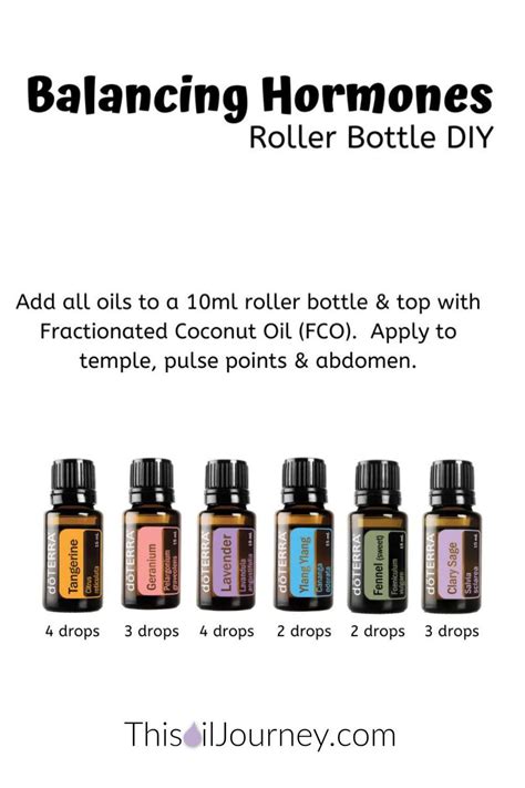 Balance Your Hormones With Essential Oils Doterra Essential Oils Recipes Terra Essential Oils