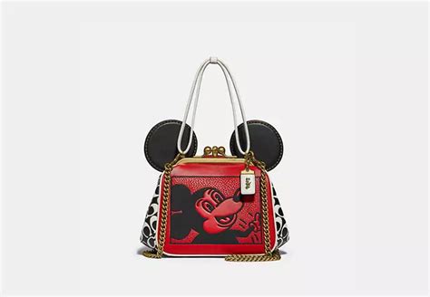 Coach® Disney Mickey Mouse X Keith Haring Kisslock Bag