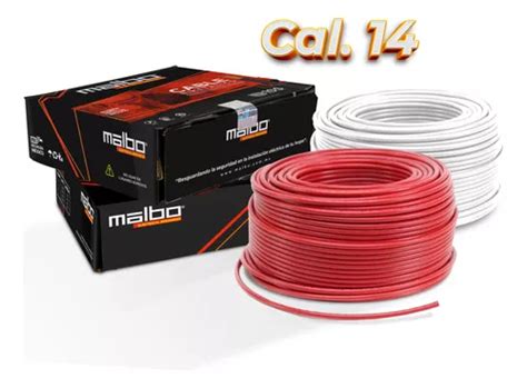 Paquete 2 Cajas Cable Eléctrico Unipolar Calibre 14 Con 100m