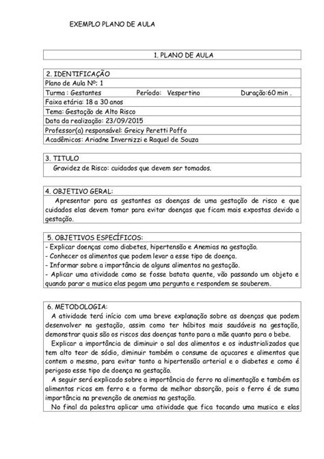 Plano De Aula Pronto Pdf Image To U