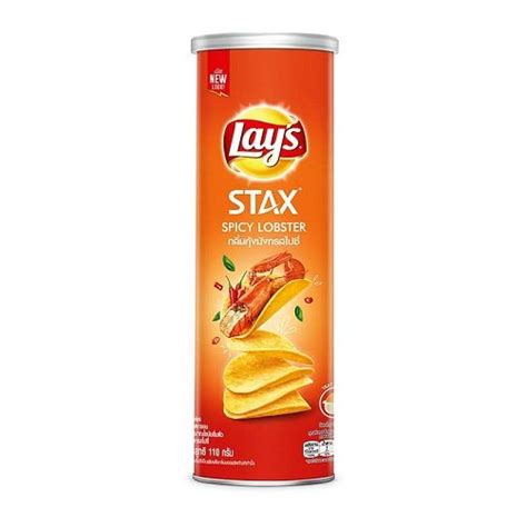 Snack Khoai Tây Vị Tôm Hùm Nướng Lay s Stax Lon 110g Cung cấp thực