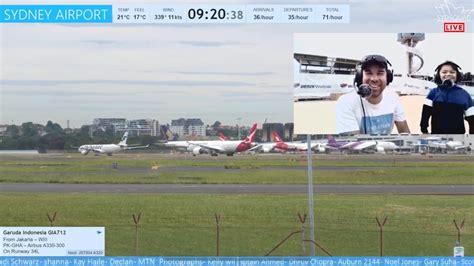 Members Only Live Jett Stream Plane Spotting Sydney Airport W Tim