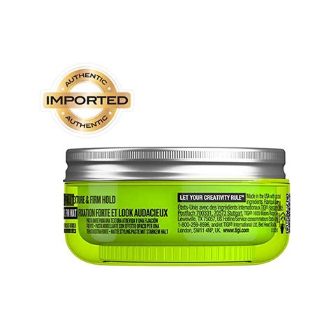 Buy Tigi Bed Head Manipulator Matte Hair Wax Paste With Strong Hold For