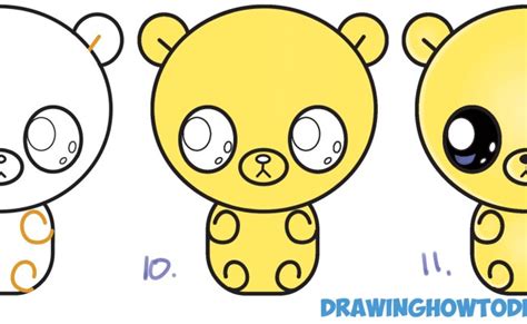 How To Draw Gummy Bear Easy Cute Gummy Bear Drawing Tutorial For