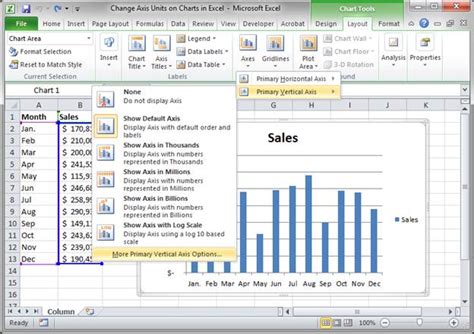 Change Axis Units On Charts In Excel