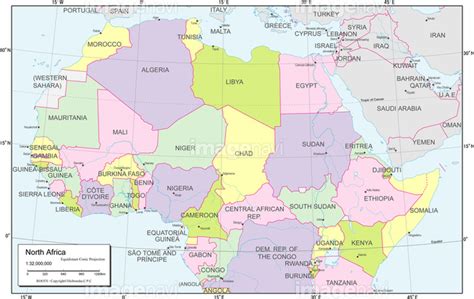 【地域図アフリカ北部行政区分図】の画像素材19604207 地図素材ならイメージナビ