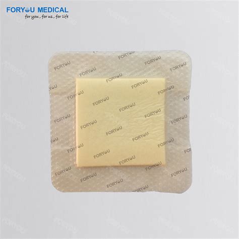 Diabetic Leg Wounds Foam Heel Wound Dressing Silver Silicone Foam