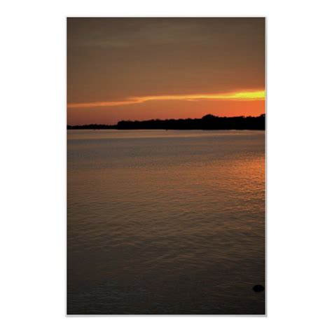 Sunset Along Delaware River Poster Zazzle Delaware River Sunset River