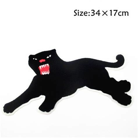 Panther Embroidered Applique Patch Iron On Patch Panther Applique For