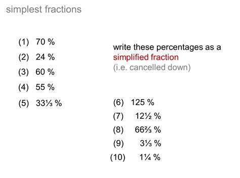 Median Don Steward Mathematics Teaching Percentages To Simplest Fractions