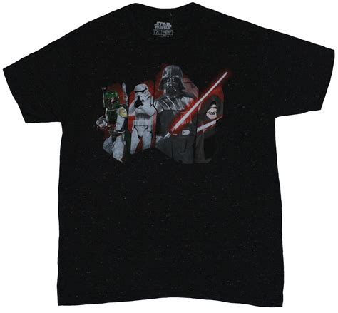 Star Wars Mens T Shirt Boba Fett Darth Vader Emperor Stormtrooper Slashes Small