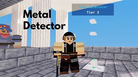 Metal Detector Kit Gameplay Roblox Bedwars Youtube