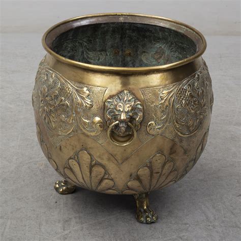 An 18th Century Brass Flower Pot Bukowskis