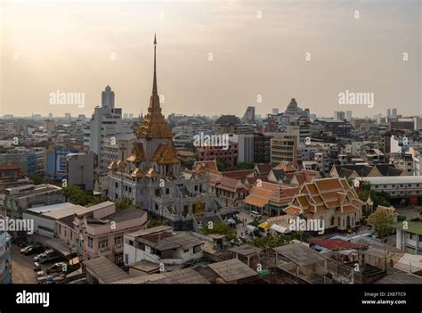 A Pictureof The Wat Traimit Withayaram Worawihan Temple Known For Its