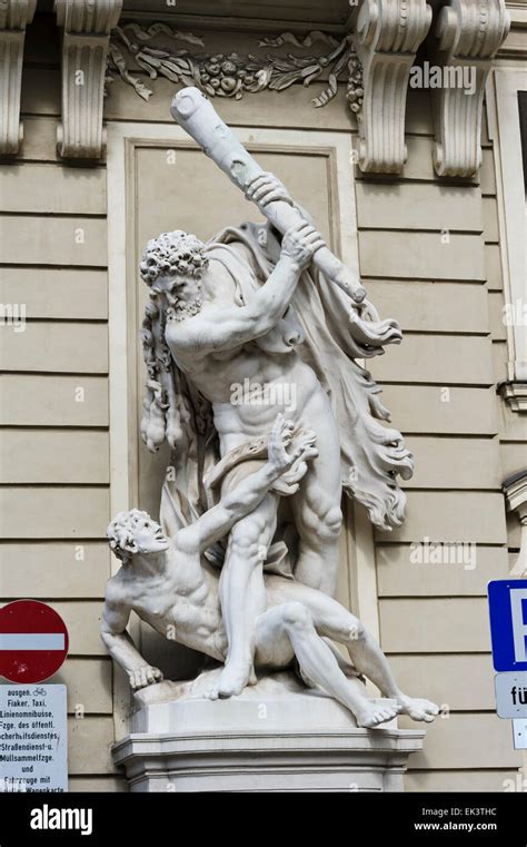 Statue Of Hercules Fighting Outside St Michael S Gate Of Hofburg