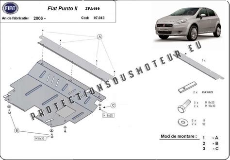 Protection Sous Moteur Et De La Bo Te De Vitesse Fiat Punto