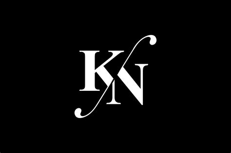 Kn Monogram Logo Design By Vectorseller